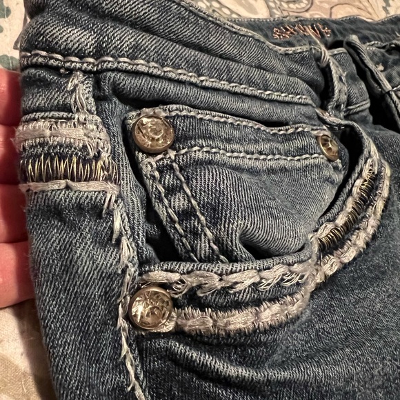 Shyanne denim boot cut jeans 31 31x34 thick stitch Boot Barn 👢tall long shayanne - Picture 4 of 11